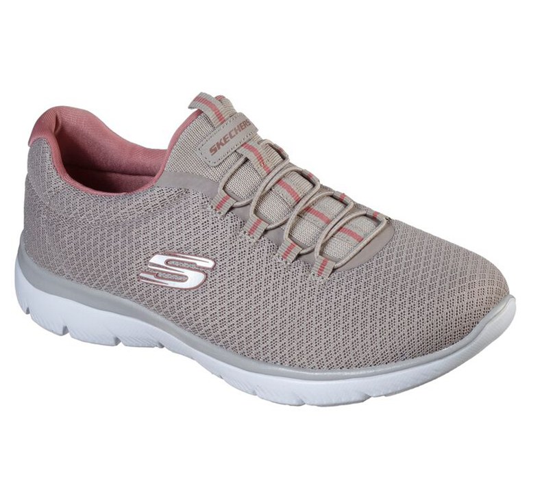 Skechers Dam Rosa Sneakers - Summits - Sverige (AHLUF-4839)